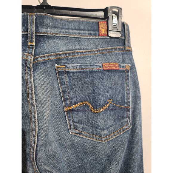 7 for all mankind Bootcut Rhinestone Pocket Jeans - Picture 4 of 7
